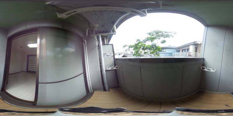 パノラマ画像バルコニー