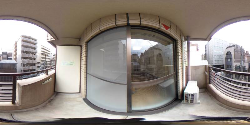 パノラマ画像バルコニー