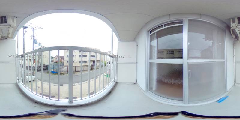 パノラマ画像バルコニー