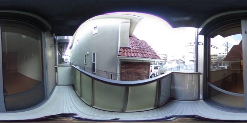 パノラマ画像バルコニー