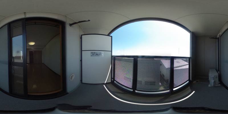 パノラマ画像バルコニー