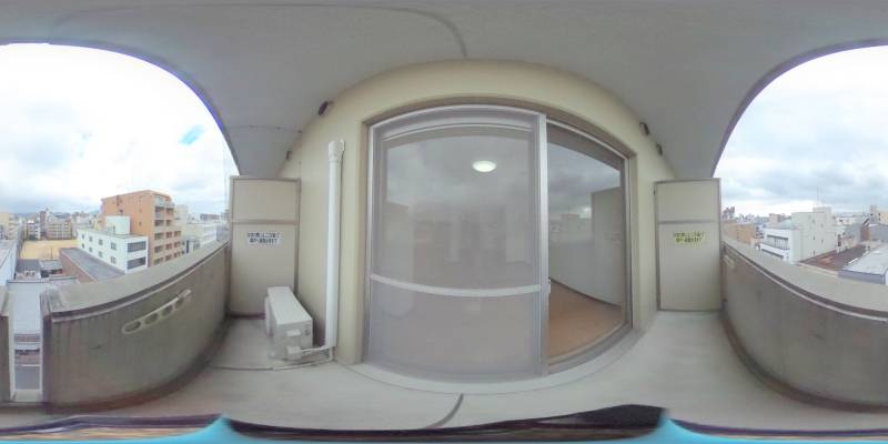 パノラマ画像バルコニー