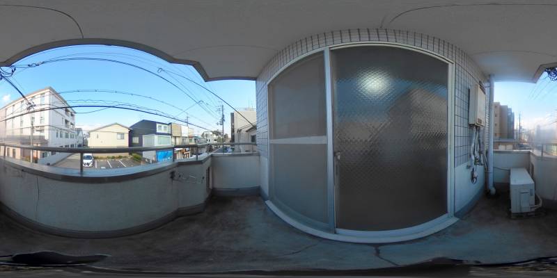 パノラマ画像バルコニー