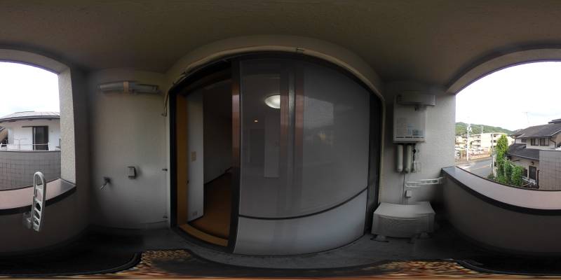 パノラマ画像バルコニー