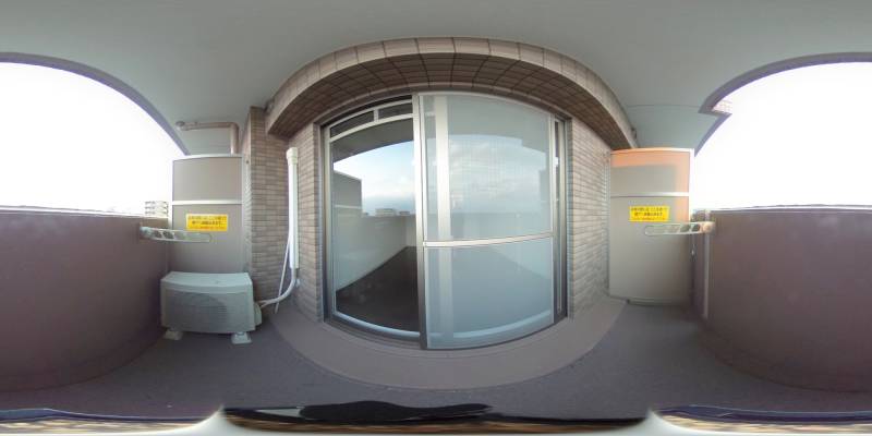 パノラマ画像バルコニー