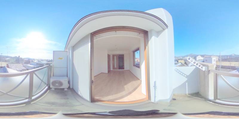 パノラマ画像バルコニー