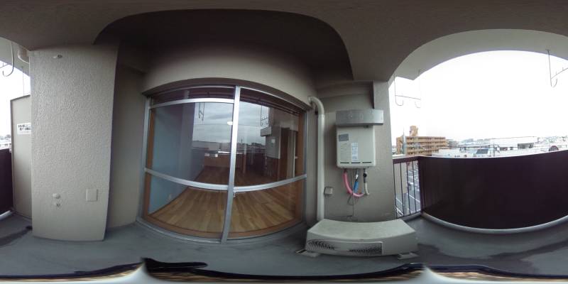 パノラマ画像バルコニー