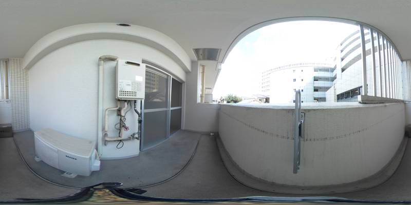 パノラマ画像バルコニー