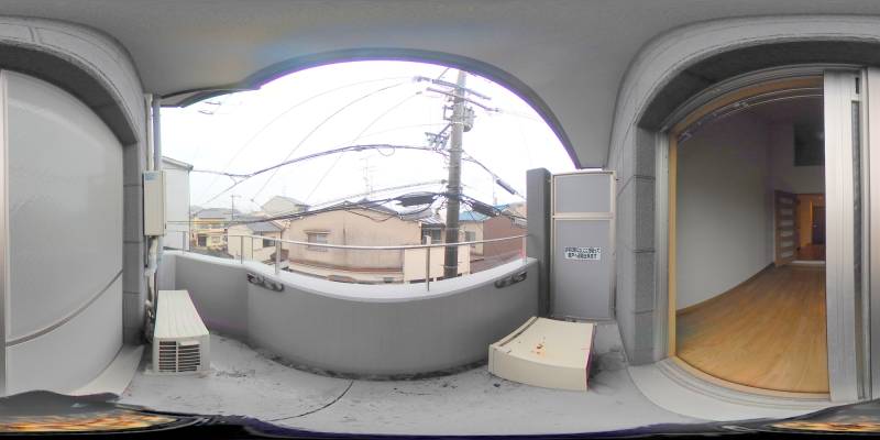 パノラマ画像バルコニー