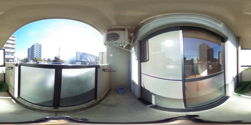 パノラマ画像バルコニー