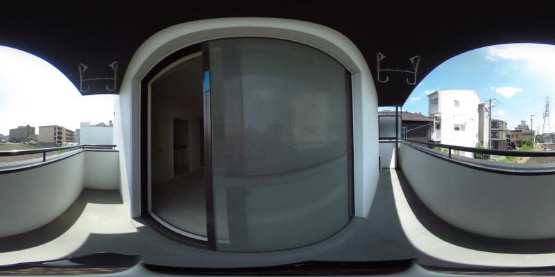 パノラマ画像バルコニー