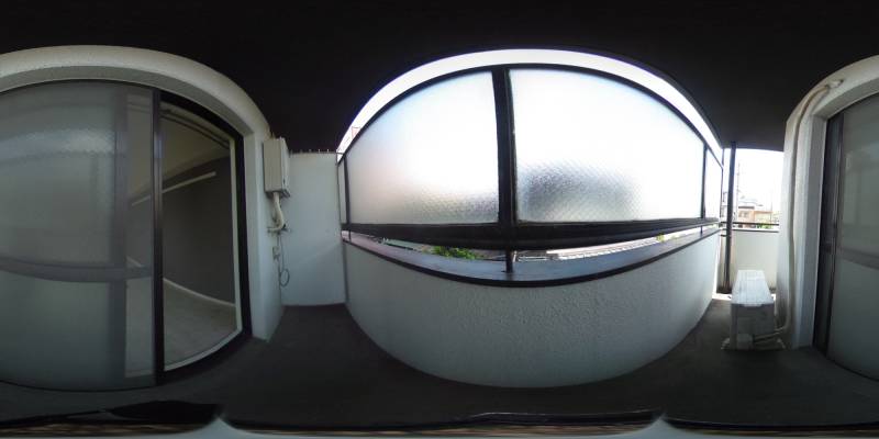 パノラマ画像バルコニー