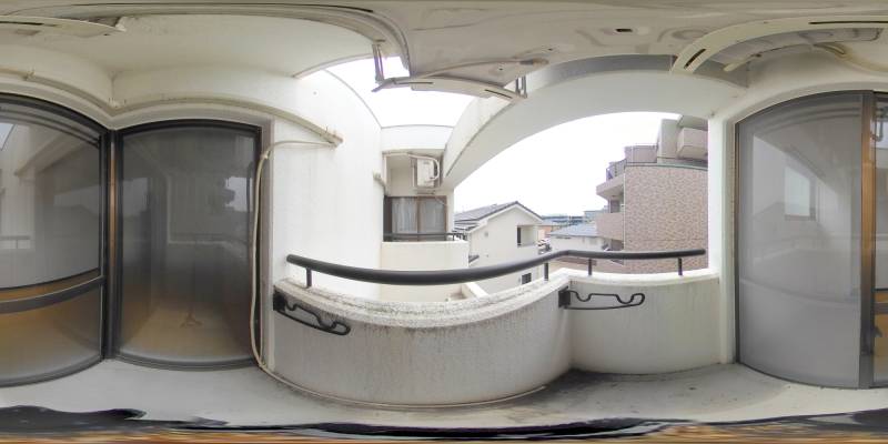 パノラマ画像バルコニー