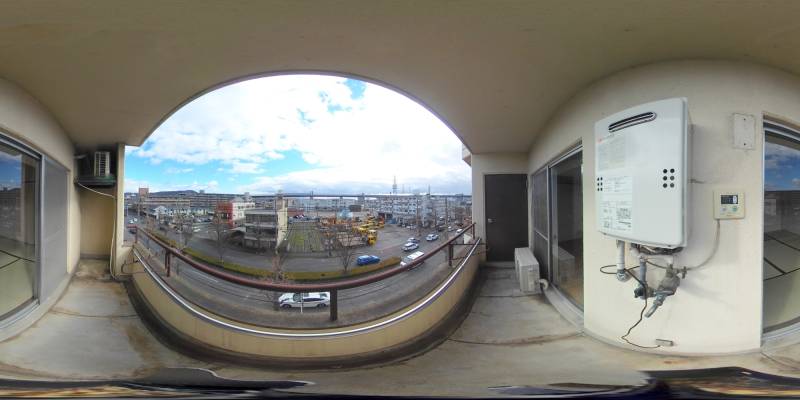 パノラマ画像バルコニー