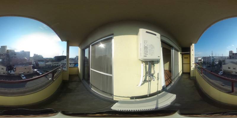 パノラマ画像バルコニー