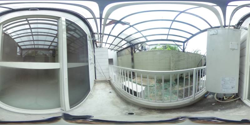 パノラマ画像バルコニー