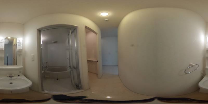 パノラマ画像洗面所