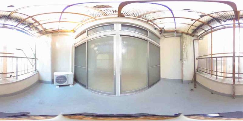 パノラマ画像バルコニー