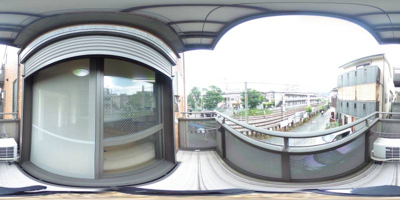 パノラマ画像バルコニー