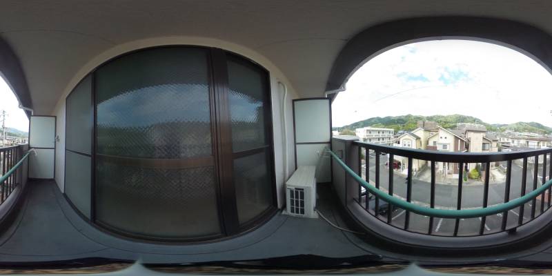 パノラマ画像バルコニー