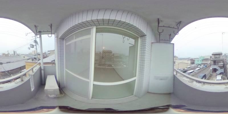 パノラマ画像バルコニー