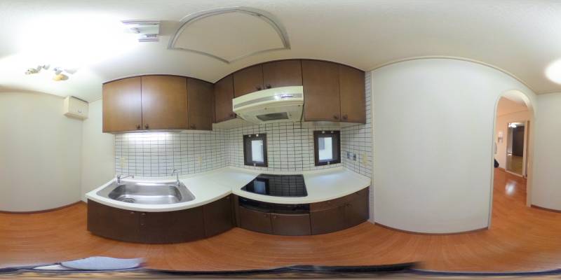 パノラマ画像キッチン