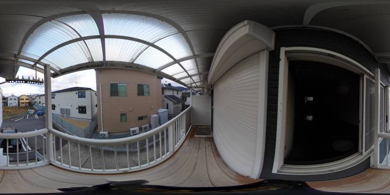 パノラマ画像バルコニー