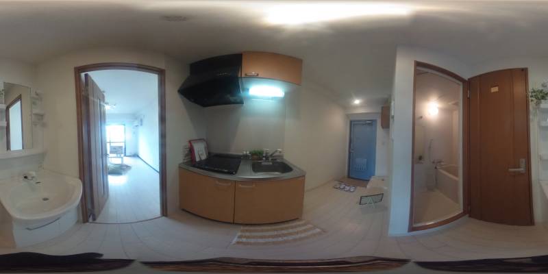 パノラマ画像キッチン