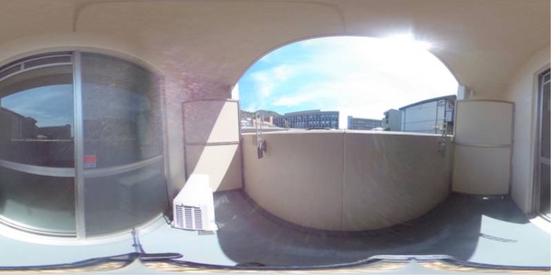 パノラマ画像バルコニー