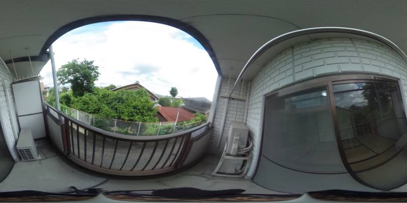 パノラマ画像バルコニー