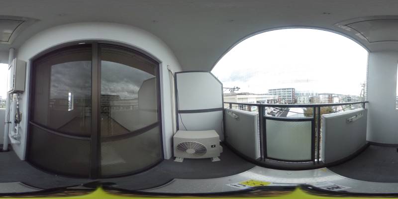 パノラマ画像バルコニー