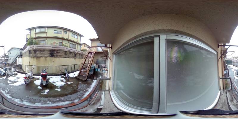 パノラマ画像バルコニー