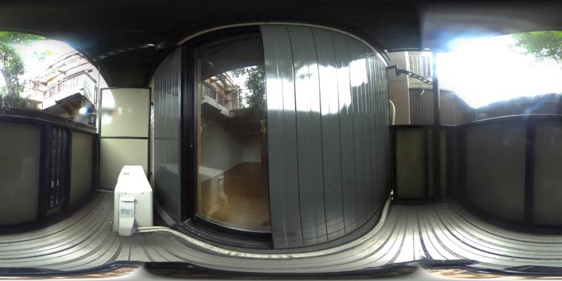 パノラマ画像バルコニー