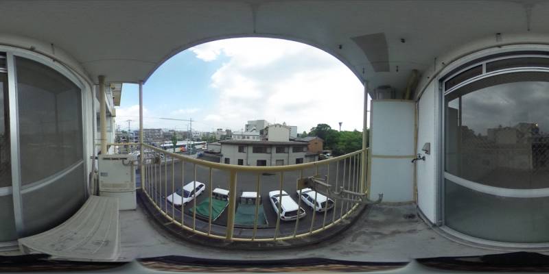 パノラマ画像バルコニー