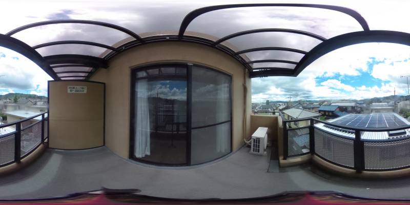 パノラマ画像バルコニー