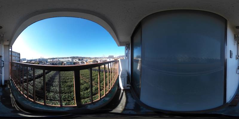 パノラマ画像バルコニー