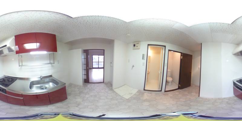 パノラマ画像キッチン