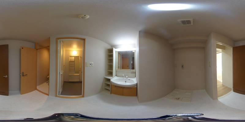 パノラマ画像洗面所