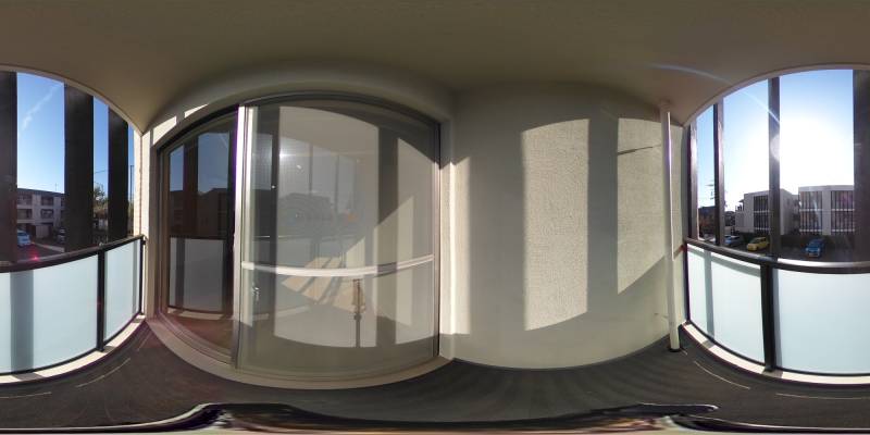 パノラマ画像バルコニー