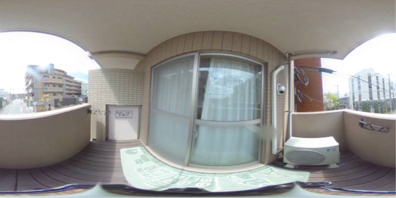 パノラマ画像バルコニー