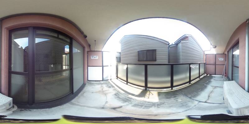 パノラマ画像バルコニー