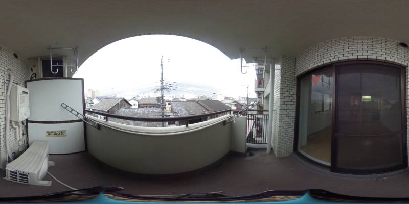 パノラマ画像バルコニー