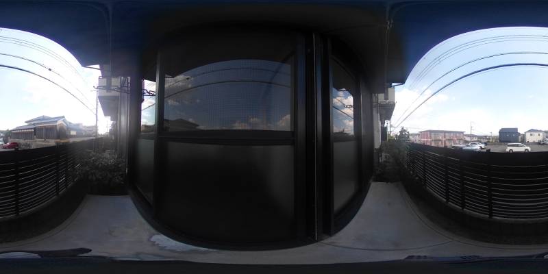 パノラマ画像バルコニー