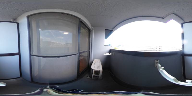 パノラマ画像バルコニー