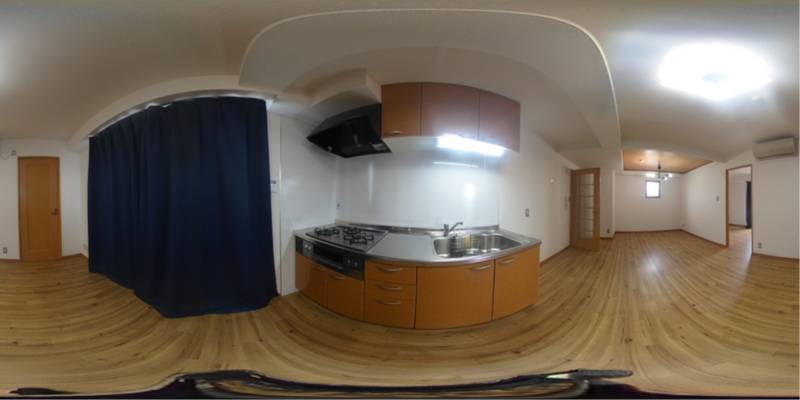 パノラマ画像キッチン