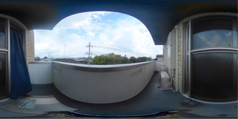 パノラマ画像バルコニー