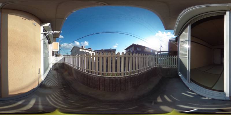 パノラマ画像バルコニー