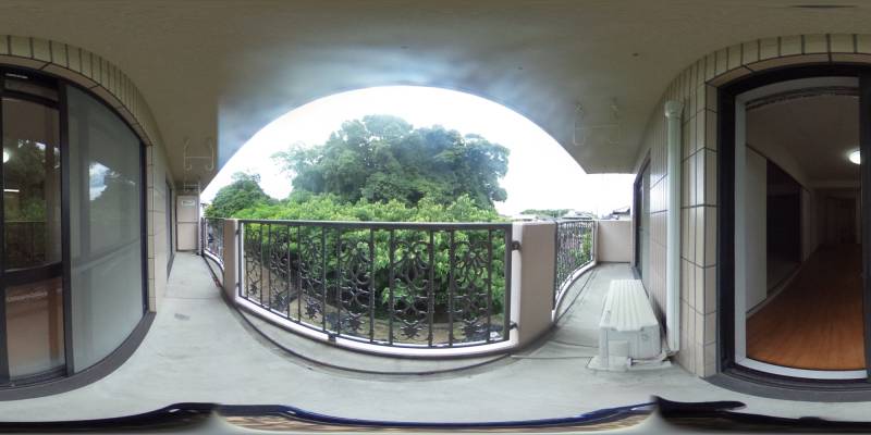 パノラマ画像バルコニー