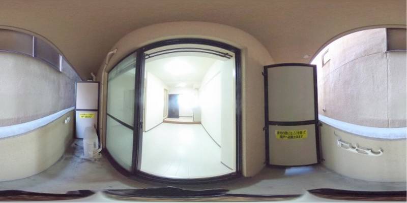 パノラマ画像バルコニー