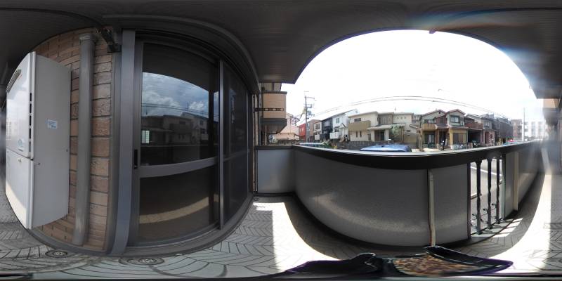 パノラマ画像バルコニー